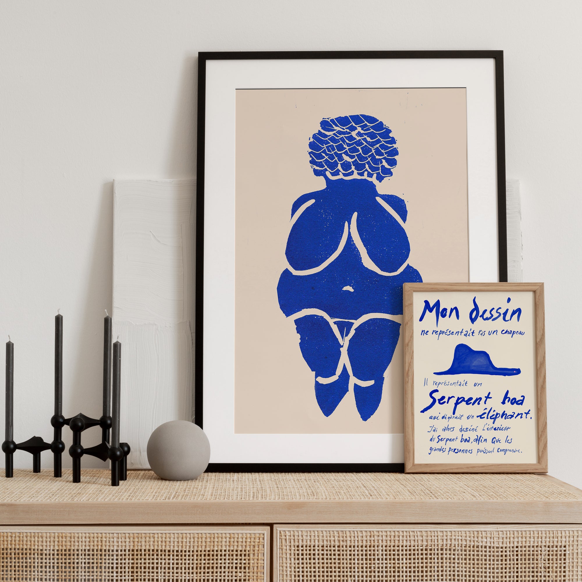 Sissan Richardt plakat - Goddess Of Fertility Blue